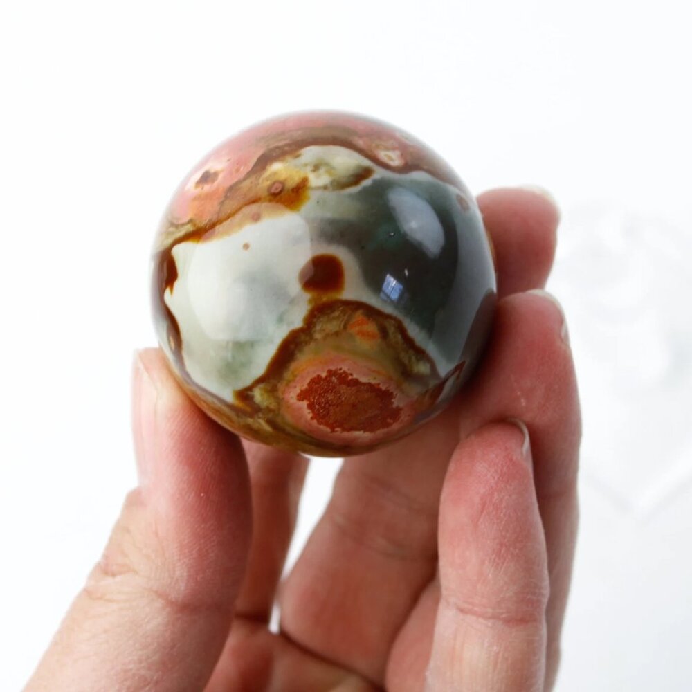 Polychrome Jasper Sphere - 45mm - Picture 1 of 12